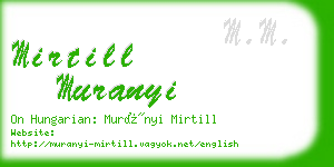 mirtill muranyi business card